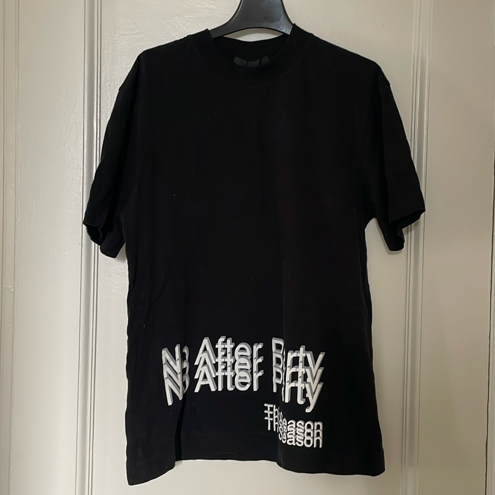 Alexander Wang “No Afterparty This Season” tshirt, black, size Small. NWT.